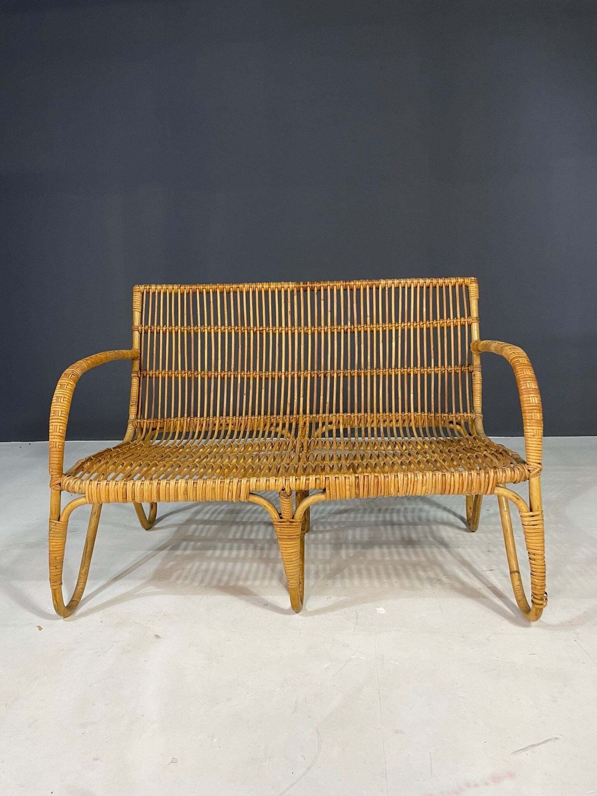 photo furniture Art Deco Rattan Seating Set, Central Europe, 1930s–1940s
