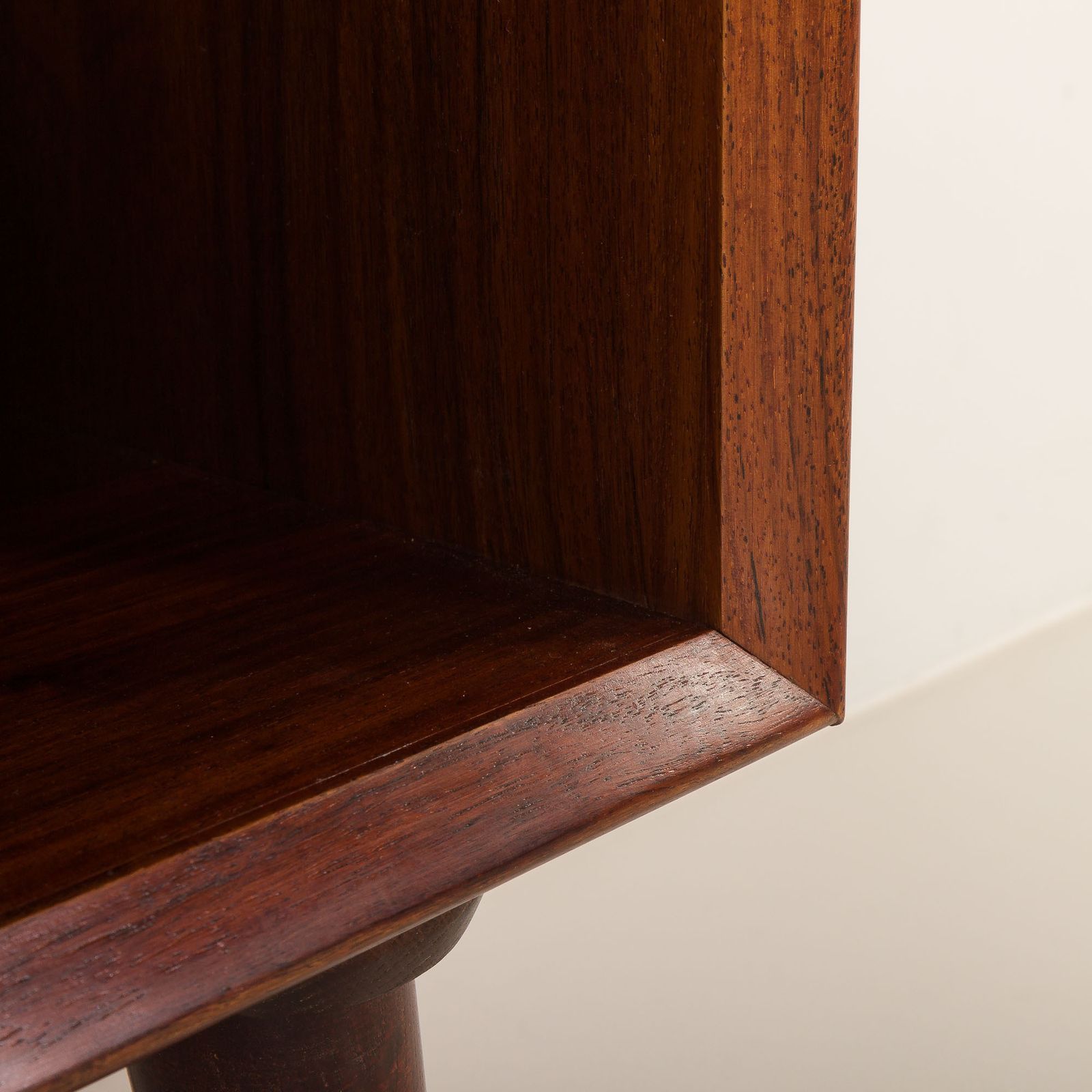 Scandinavian Rosewood Sideboard, Vintage Vinyl Records Cabinet, Denmark 1970s. photo vinterior