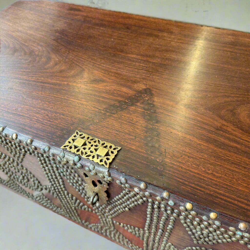 Antique Zanzibar Chest Made Of Rosewood Circa 1890 photo for sale