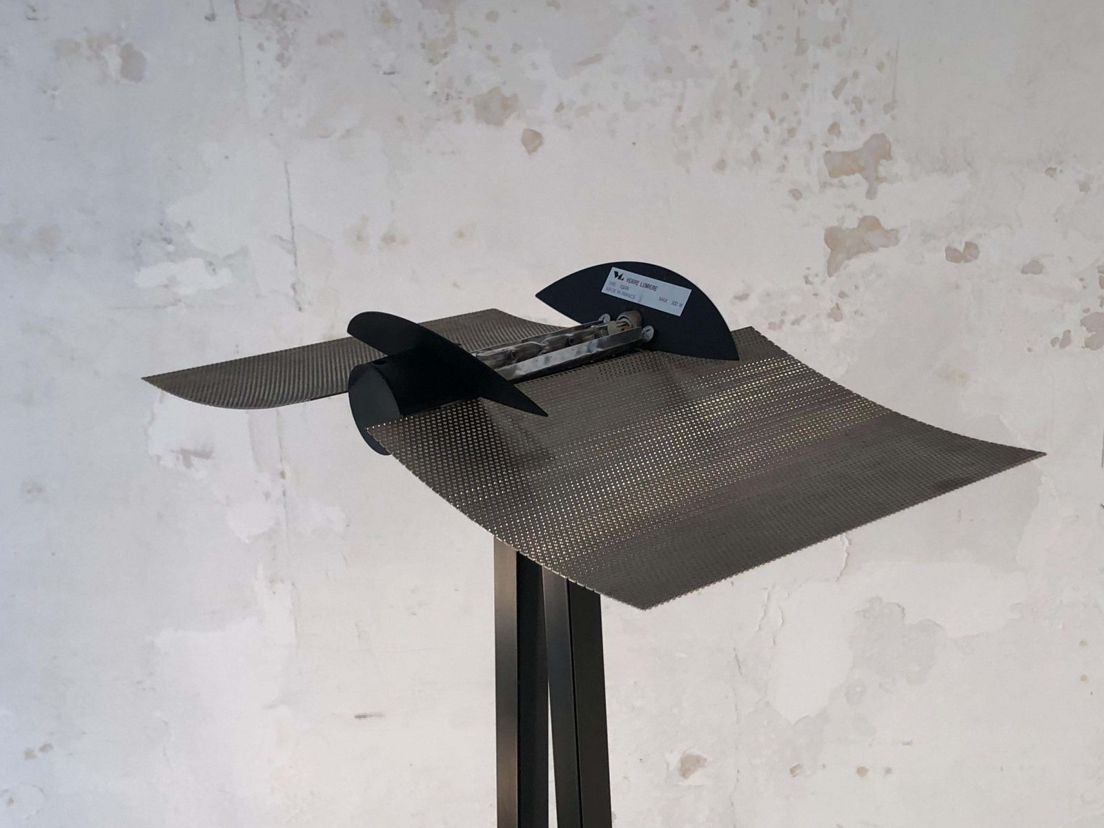 photo furniture Radical Minimal Post Modern Floor Lamp By Verre Lumiere, France 1980