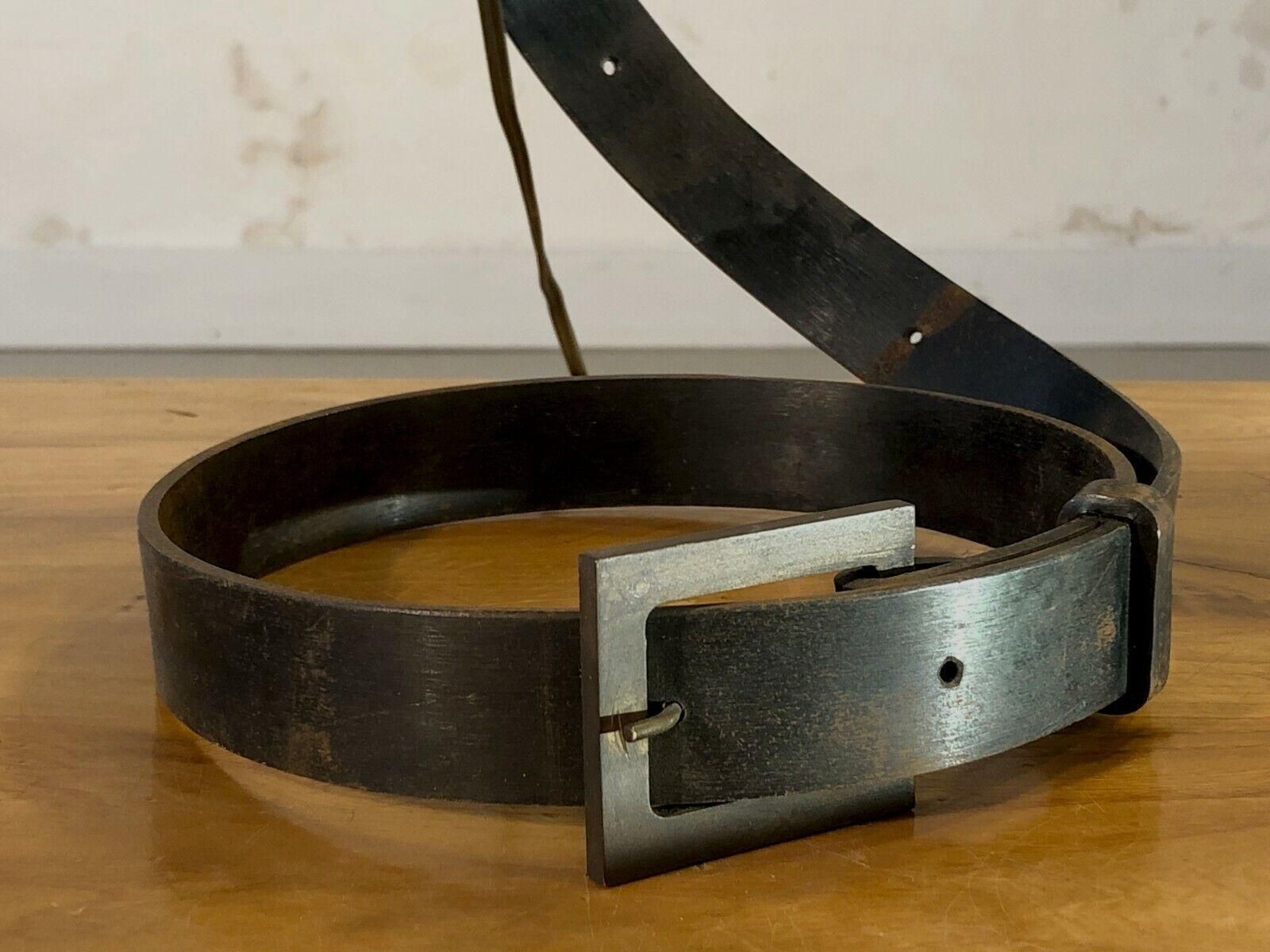 A Brutalist Iron Belt Plate In The Style Of Jacques Adnet France 1950 photo for sale