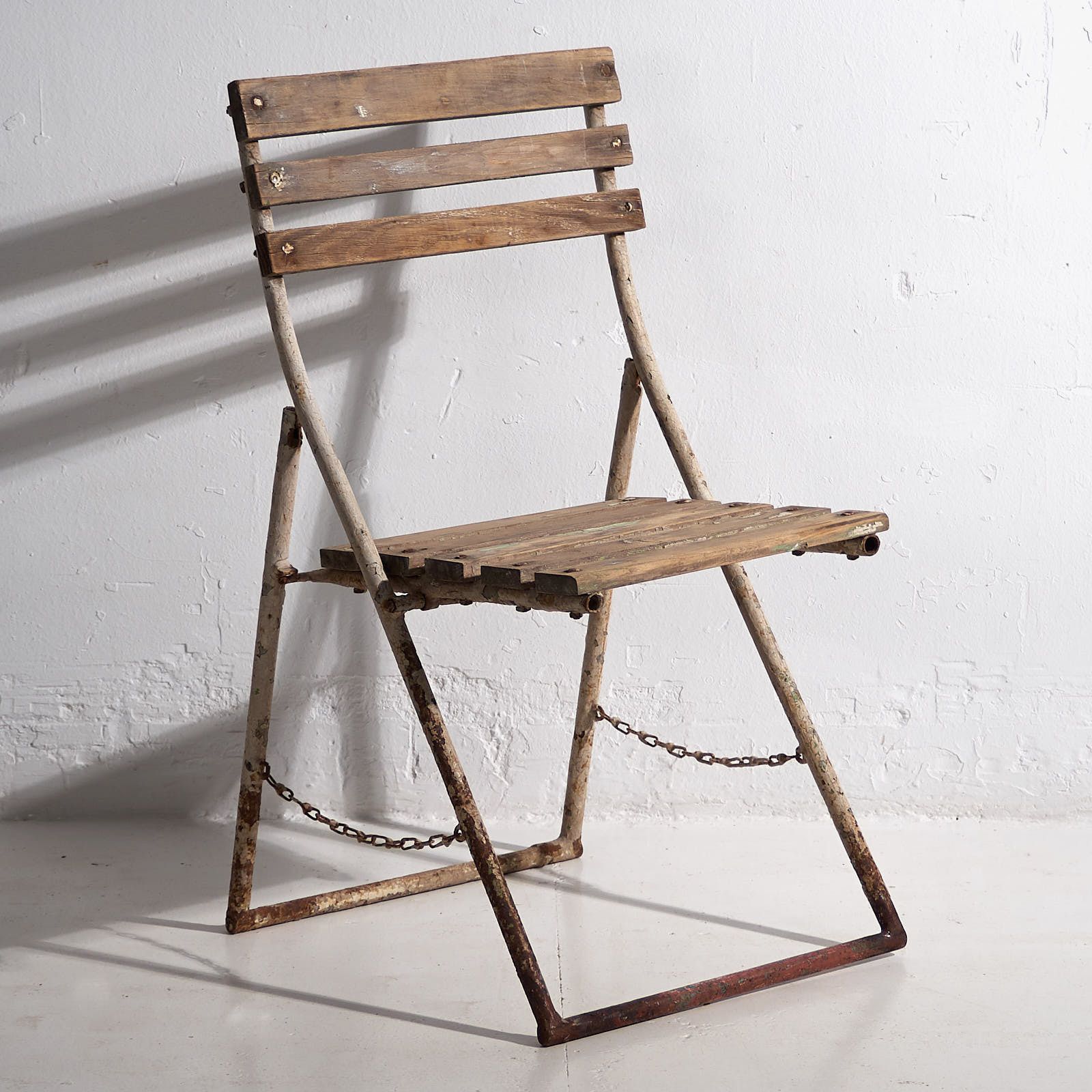 Garden Furniture Antique Garden Folding Chairs (C.1920). Set Of 2 Pieces photo