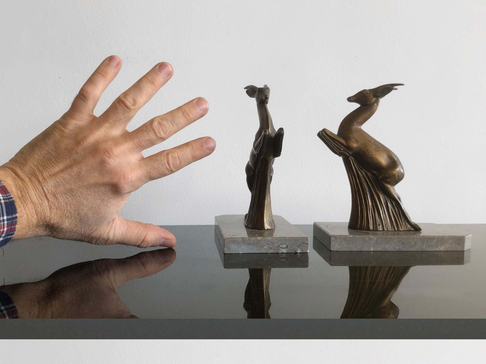 photo for sale A Pair Of Art Deco Neoclassical Bookends In The Style Of Max Le Verrier, France 1930