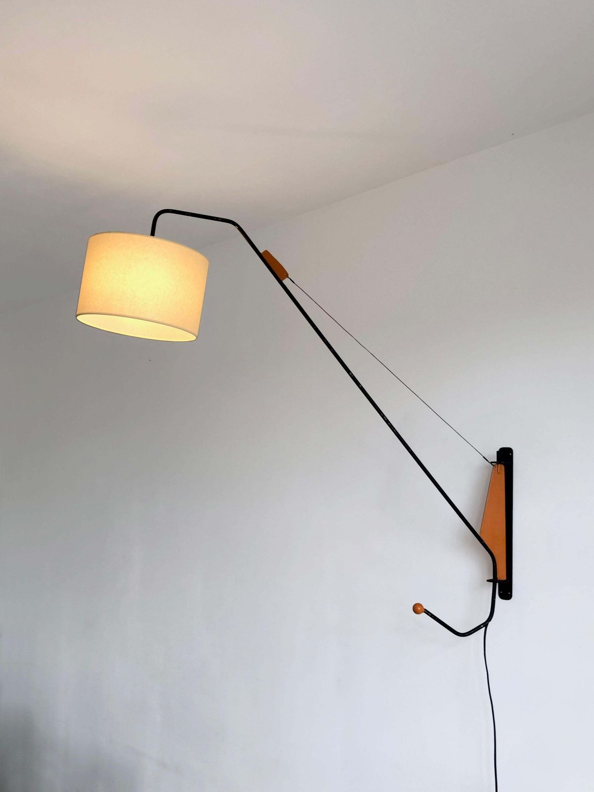 A Modernist Lamp Arm In The Style Of Jean Prouve, France 1950 photo furniture