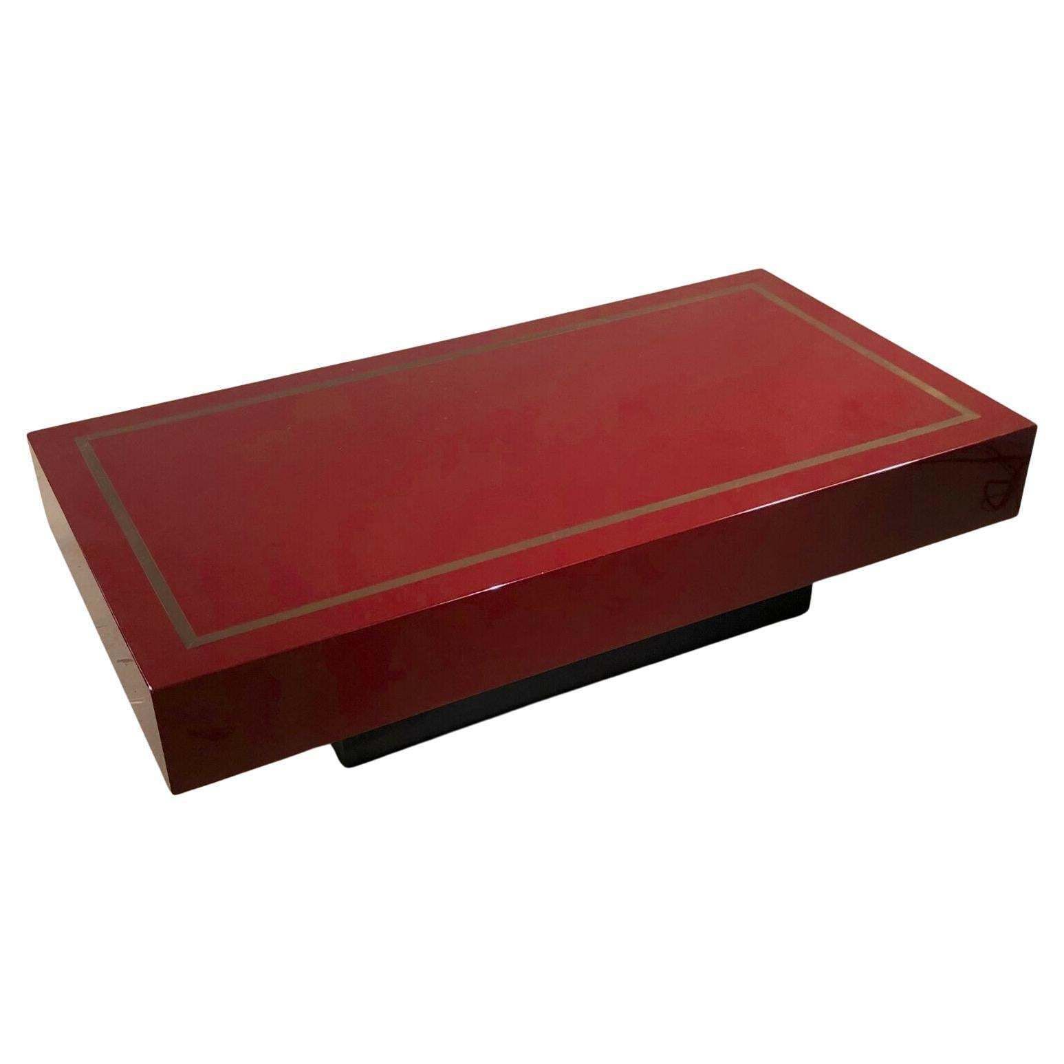 Neoclassical Shabby Chic Lacquered Coffee Table By Jean Claude Mahey France 1970