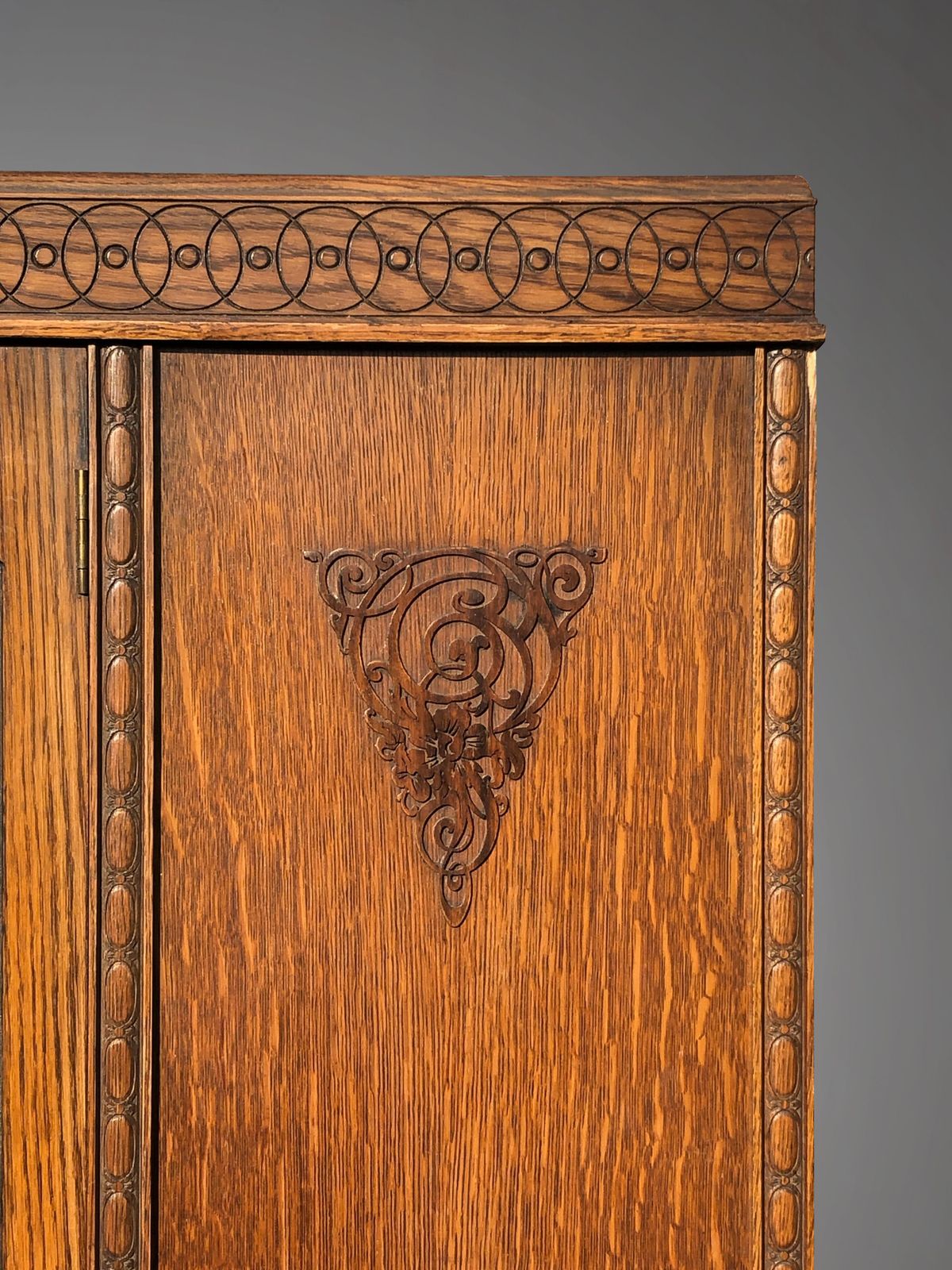 Cabinet Arts & Crafts / Art Nouveau By Harris Lebus, England 1900 photo vinterior