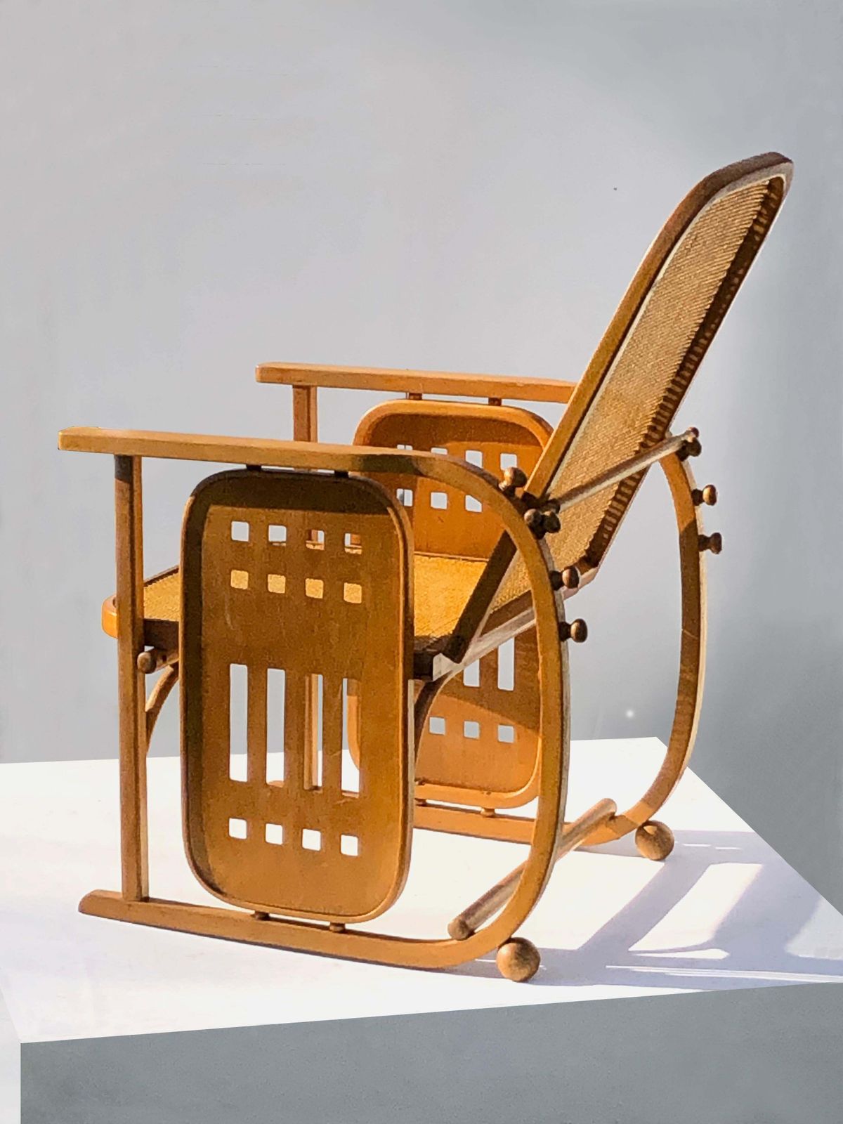 Sitzmaschine Chair By Josef Hoffmann & Fischel Wiener Werkstatte Austria 1910 photo vintage