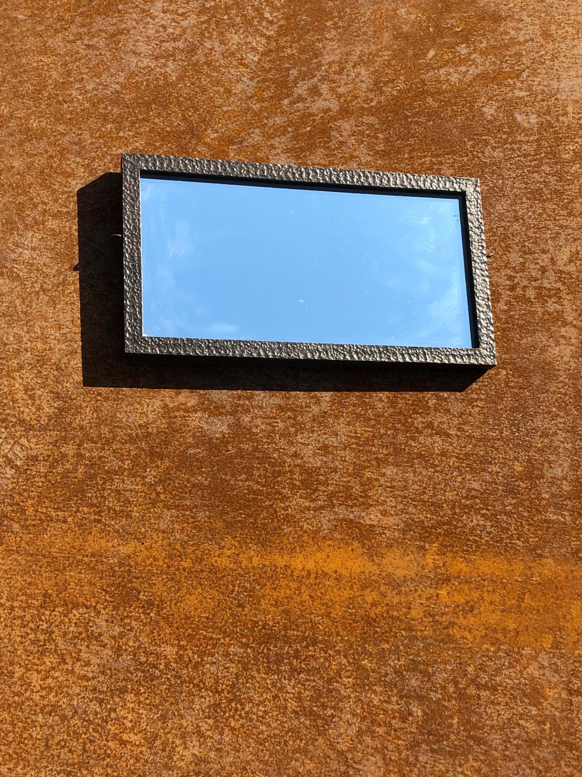 Art Deco Modernist Mirror In Wrought Iron In The Style Of Edgar Brandt, France 1930 photo furniture