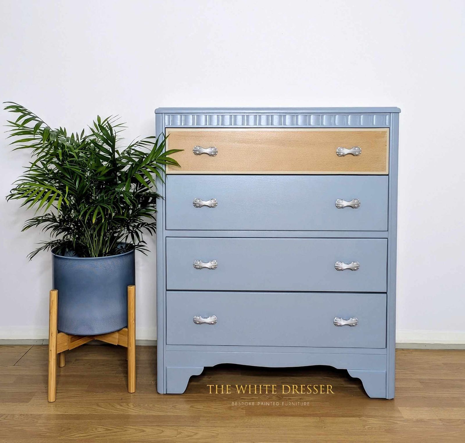 Mid Century Harris Lebus Chest Of Drawers In Blue photo furniture