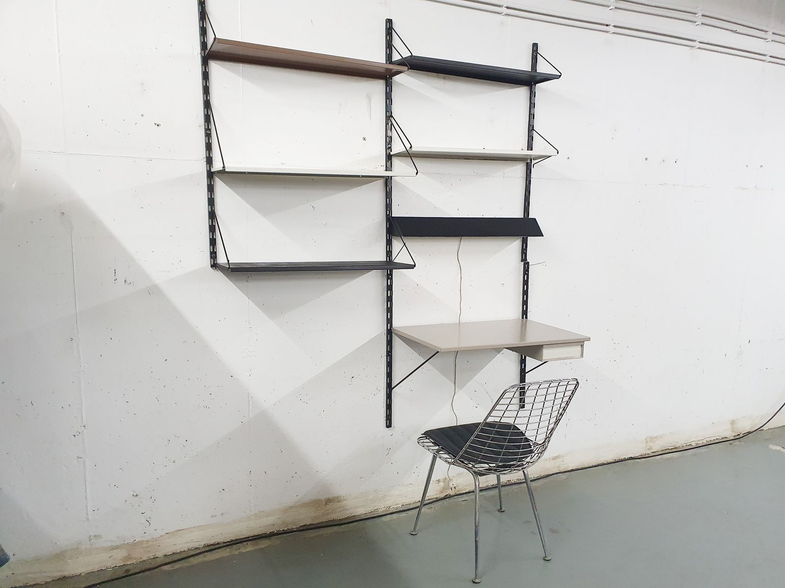 Tjerk Reijenga For Pilastro Metal Wall Unit, The Netherlands 1950's
