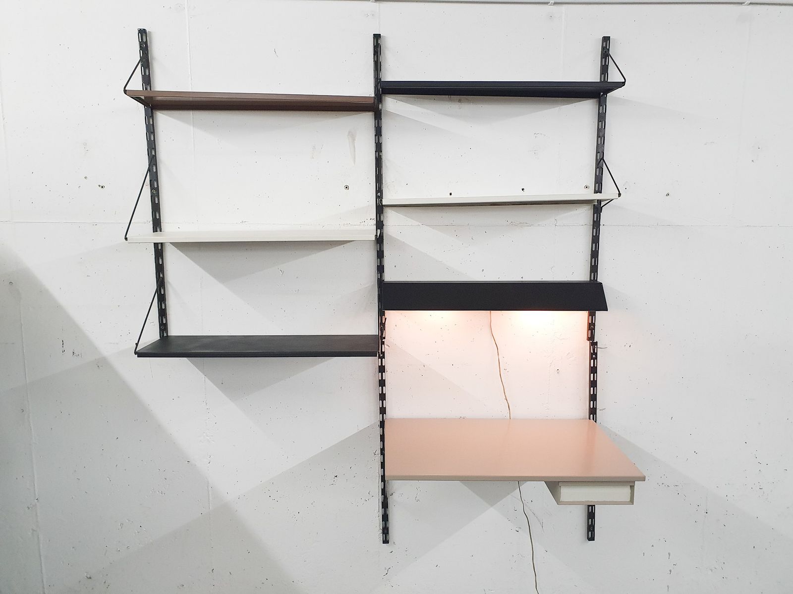 Tjerk Reijenga For Pilastro Metal Wall Unit, The Netherlands 1950's photo for sale