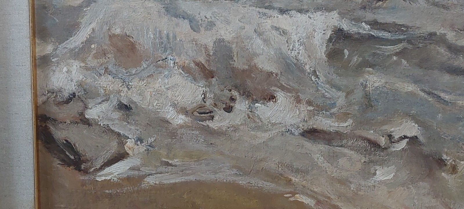 Giuseppe Manfredi (1934 1987) Marina Oil Painting Cardboard Canvas 70 X 50 photo 268.0