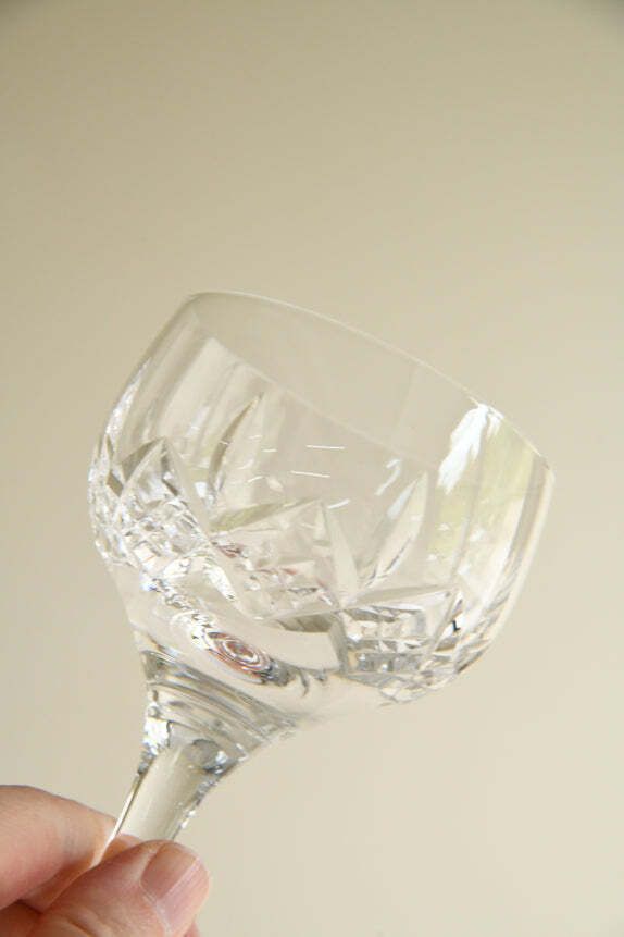 4 Stuart Crystal Glengarry Hock Wine Glasses photo furniture