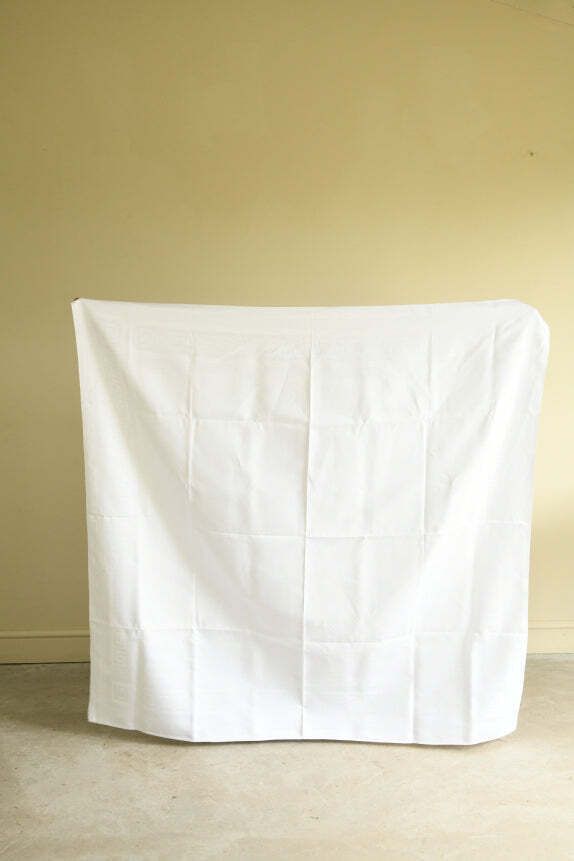 Large Greek Key White Damask Linen Tablecloth photo buy