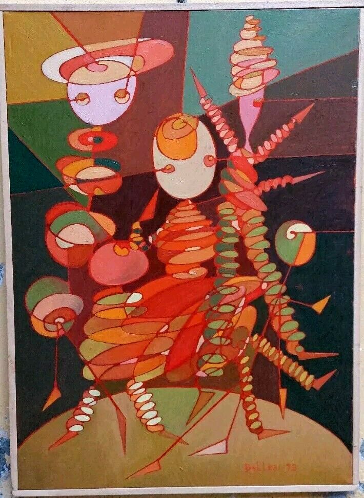 Franco Danceri 1993 Abstract Painting Oil On Canvas photo buy