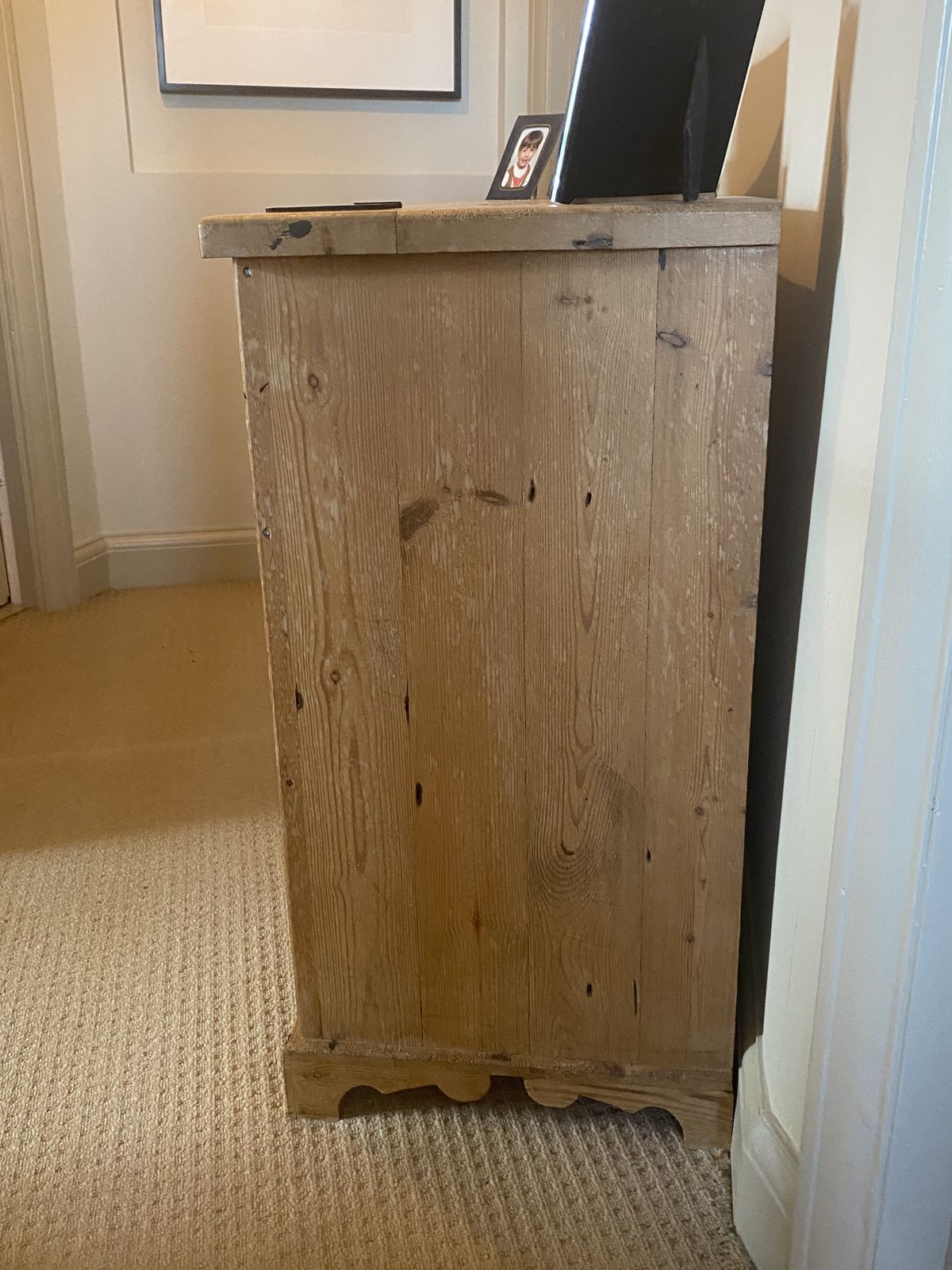 Antique Pine 2+2 Chest Of Drawers In Great Condition photo furniture