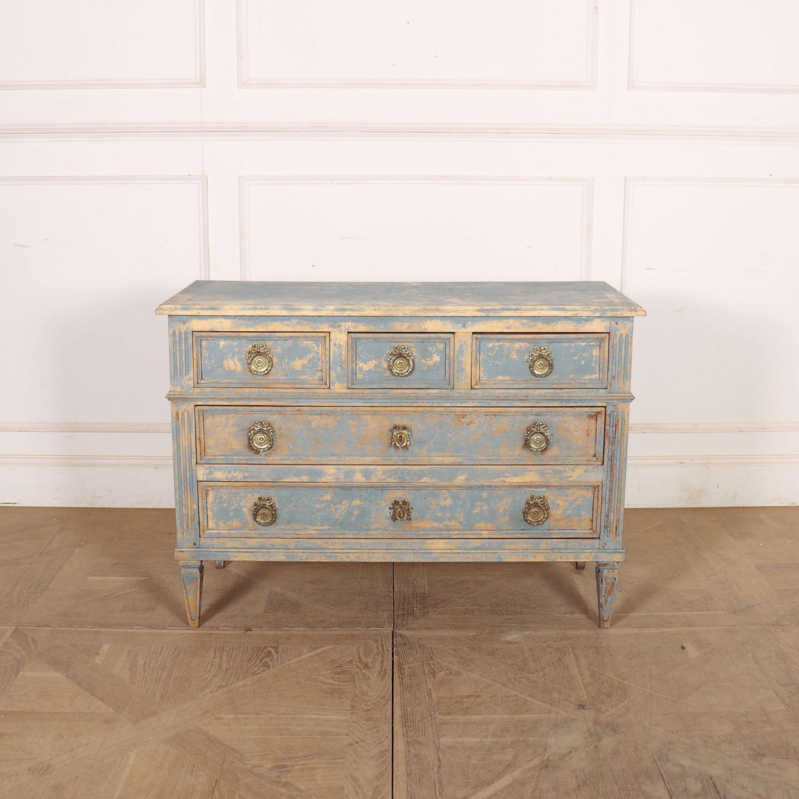 French Painted Commode, 1800s, Antique