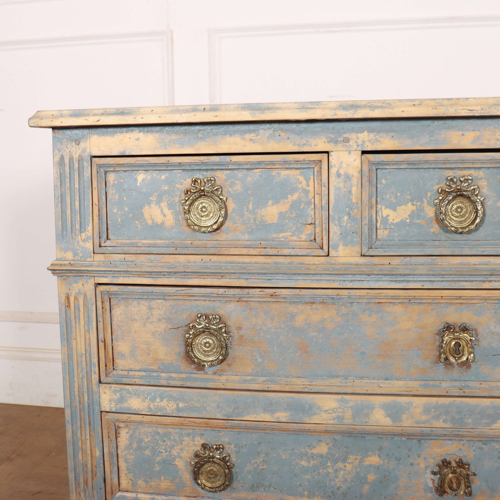 French Painted Commode, 1800s, Antique photo furniture