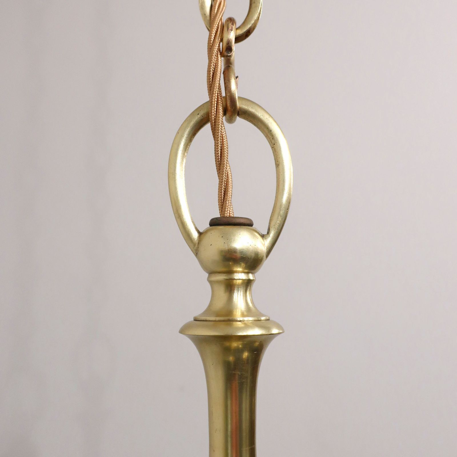 2600.0 Large English Art Nouveau Gilt Bronze Chandelier photo