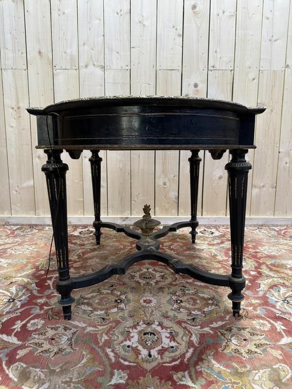 Bureau   Consile D'entrée époque Napoléon III En Bois Noirci photo for sale