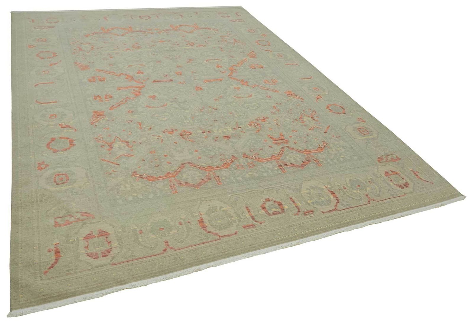 Hand Loom Wool Oushak Rug 240 Cm X 333 Cm photo furniture