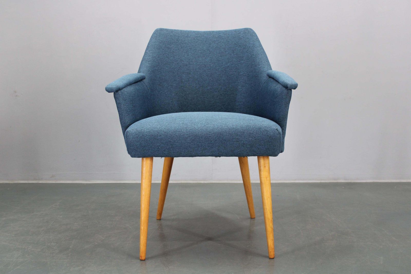 photo for sale 1960s Pair Of Mid Century Refurbished Armchairs, Czechoslovakia
