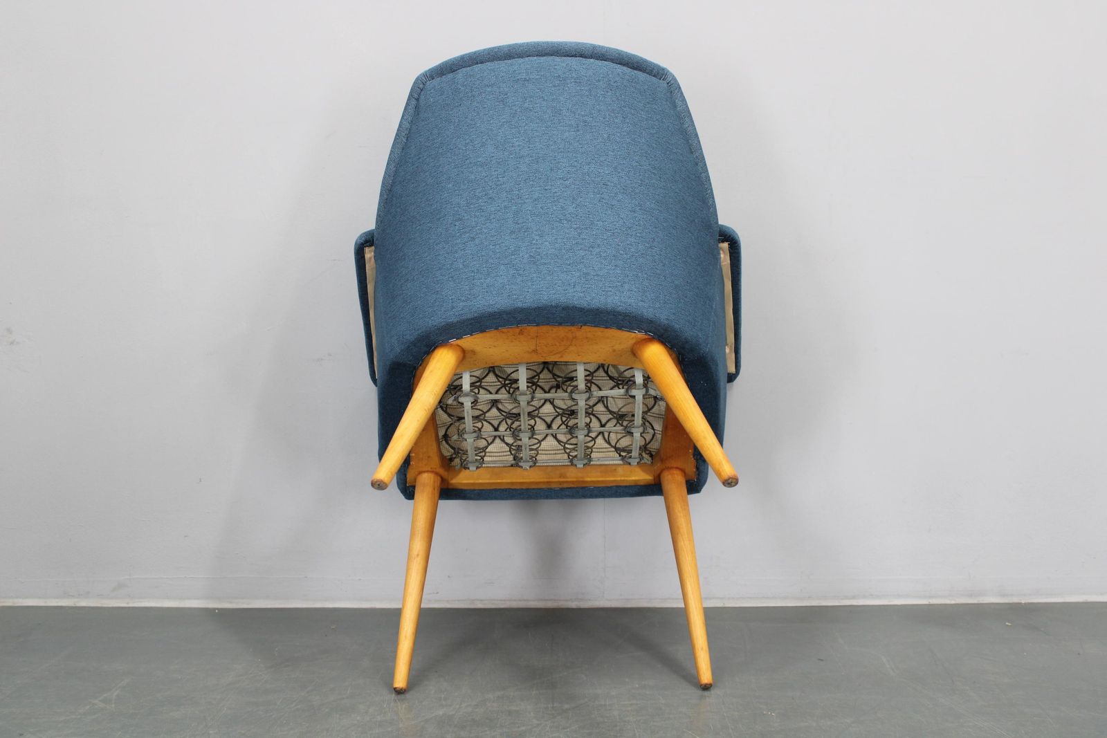 photo vintage 1960s Pair Of Mid Century Refurbished Armchairs, Czechoslovakia