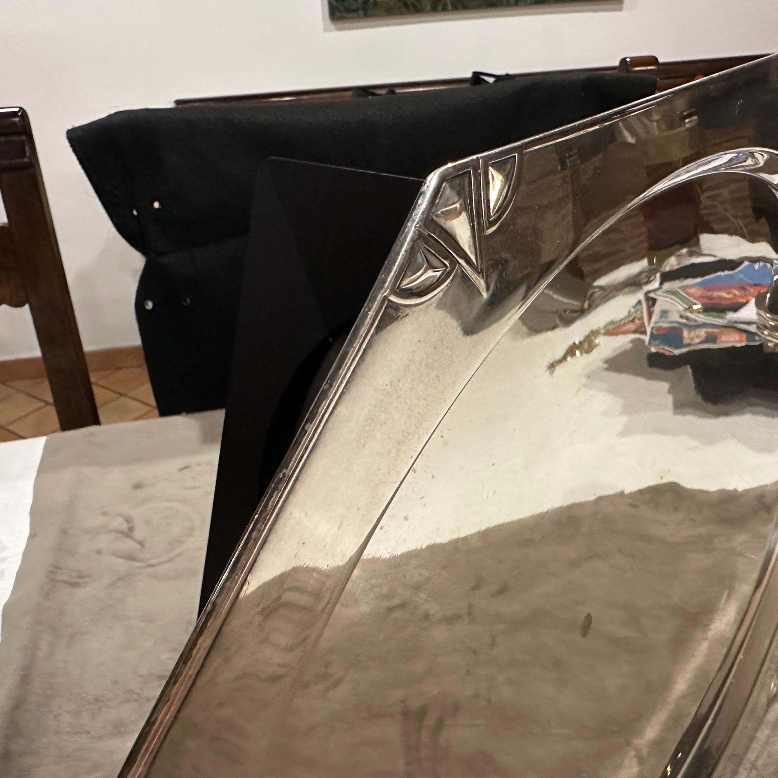 1900 Amazing Judgenstil Silver Plated Tray By Albert Kohler For W.M.F. photo buy