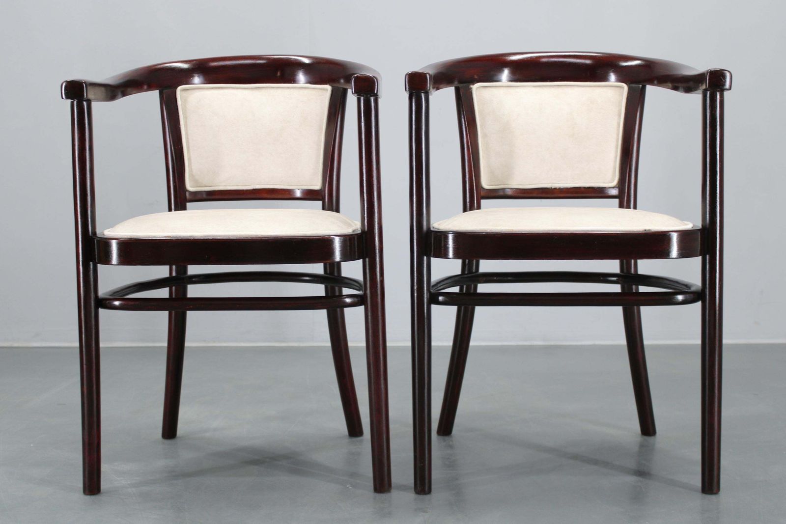1930s Pair Of Restored Thonet Armchairs, Czechoslovakia photo for sale