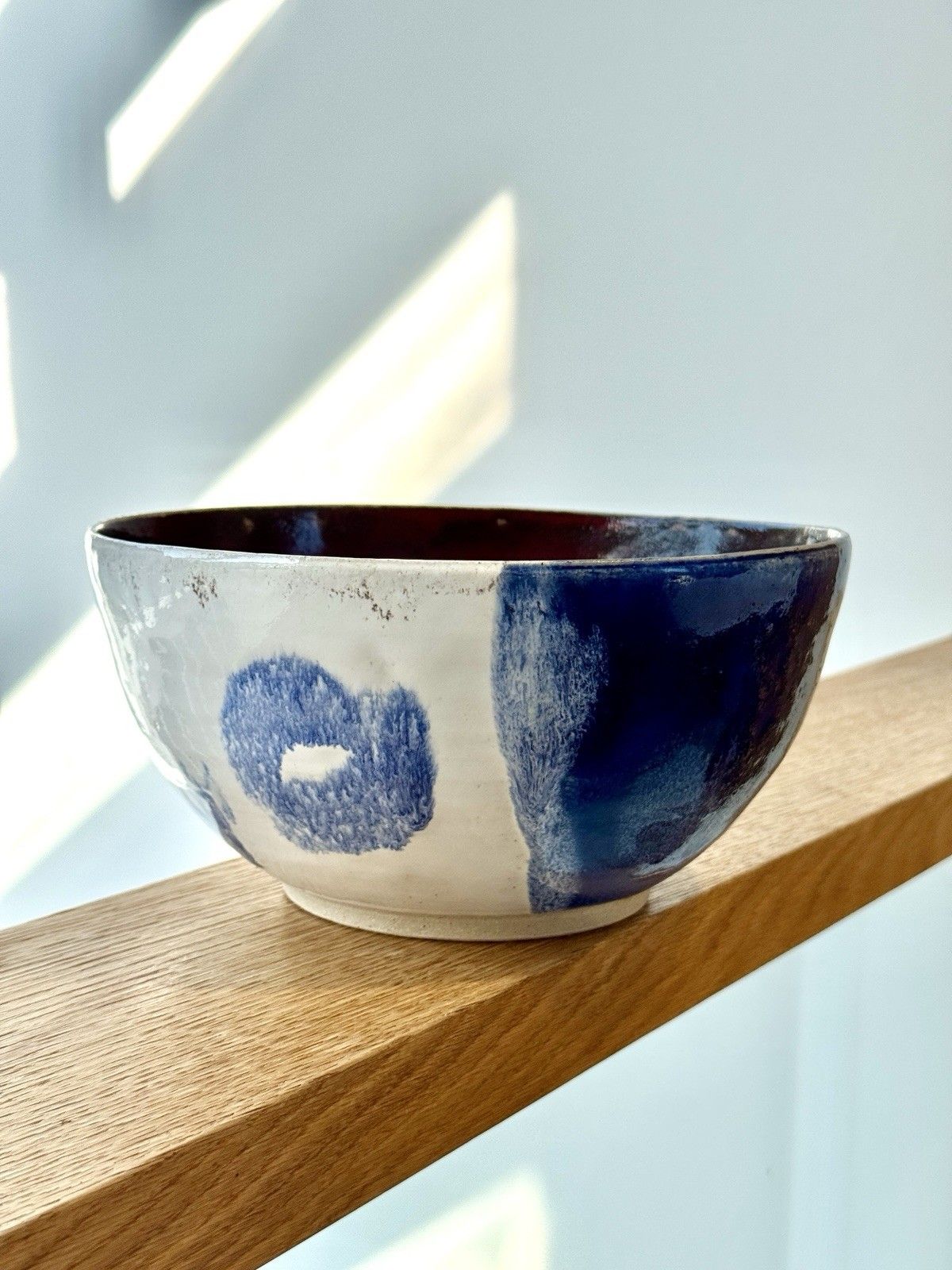 50.0 Gesche Buecker Studio Pottery Hand Thrown Volcanic Glaze Bowl photo