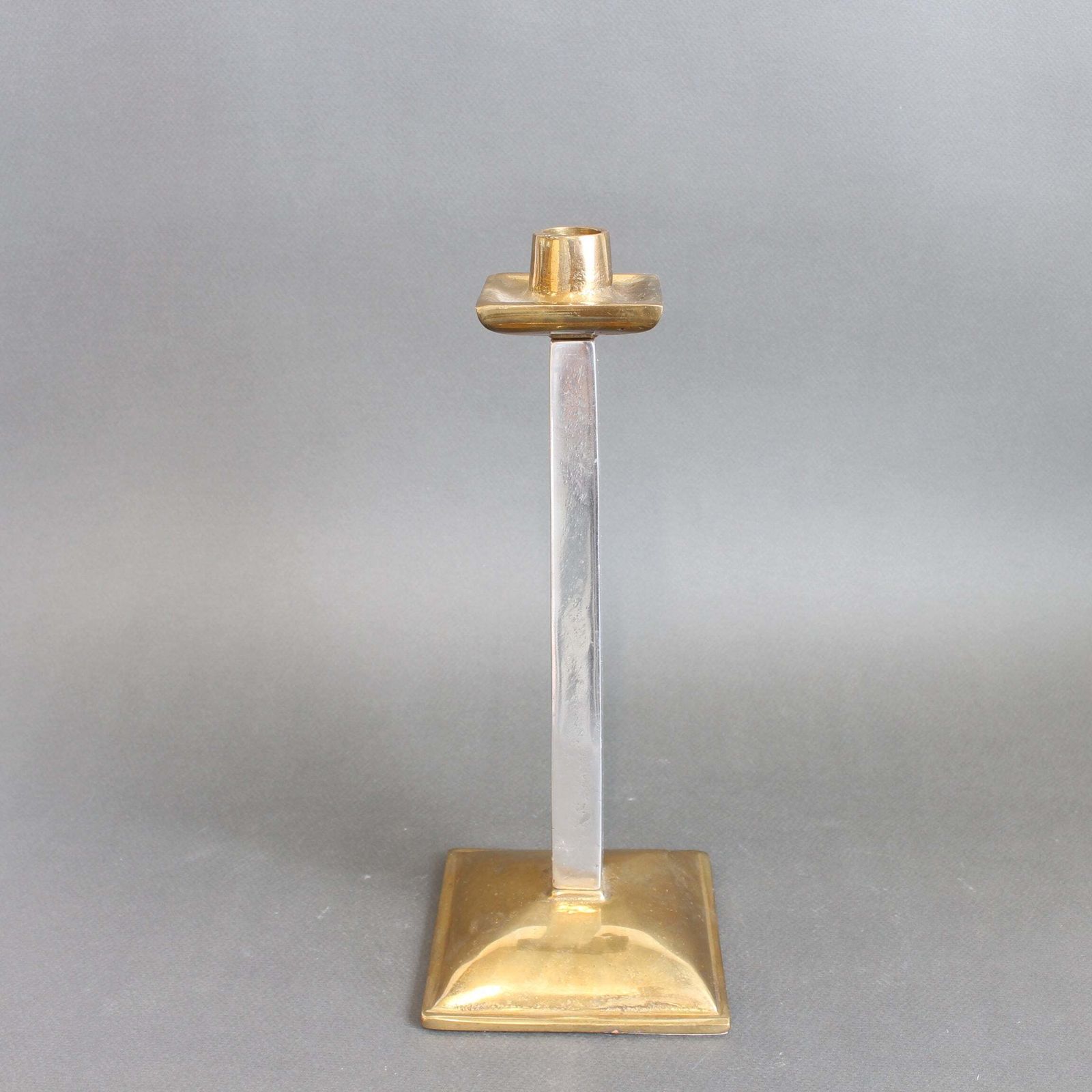 Aluminium And Brass Candlestick By David Marshall (Circa 1980s) photo Home Decor