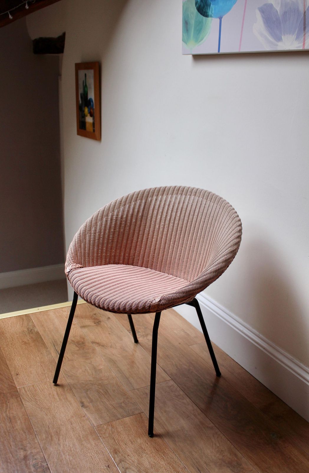 Mid Century Modern Lloyd Loom Lusty M300 Cocktail Lounge Chair