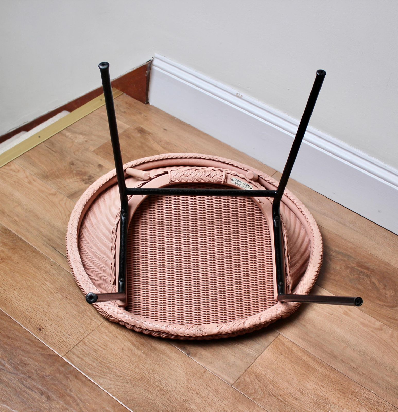 Mid Century Modern Lloyd Loom Lusty M300 Cocktail Lounge Chair photo vintage