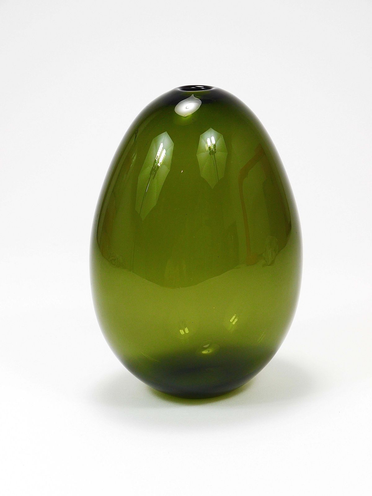 Kaj Franck Saippuakupla Green Soap Bubble Art Glass Vase, Nuutajärvi Finland photo Home Decor