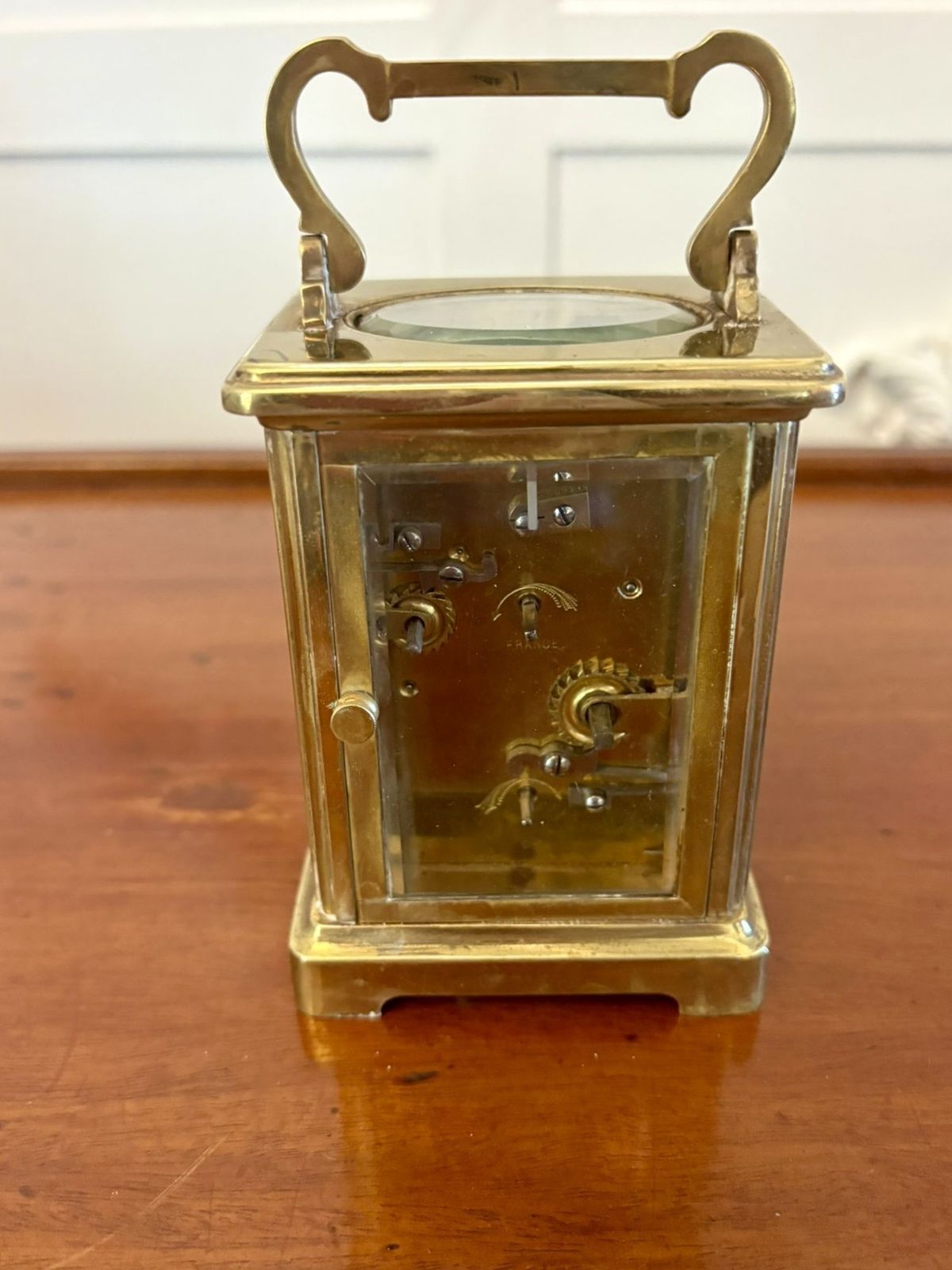 Antique Early 20th Century Quality Brass And Champleve Enamelled Carriage Clock photo 1185.0