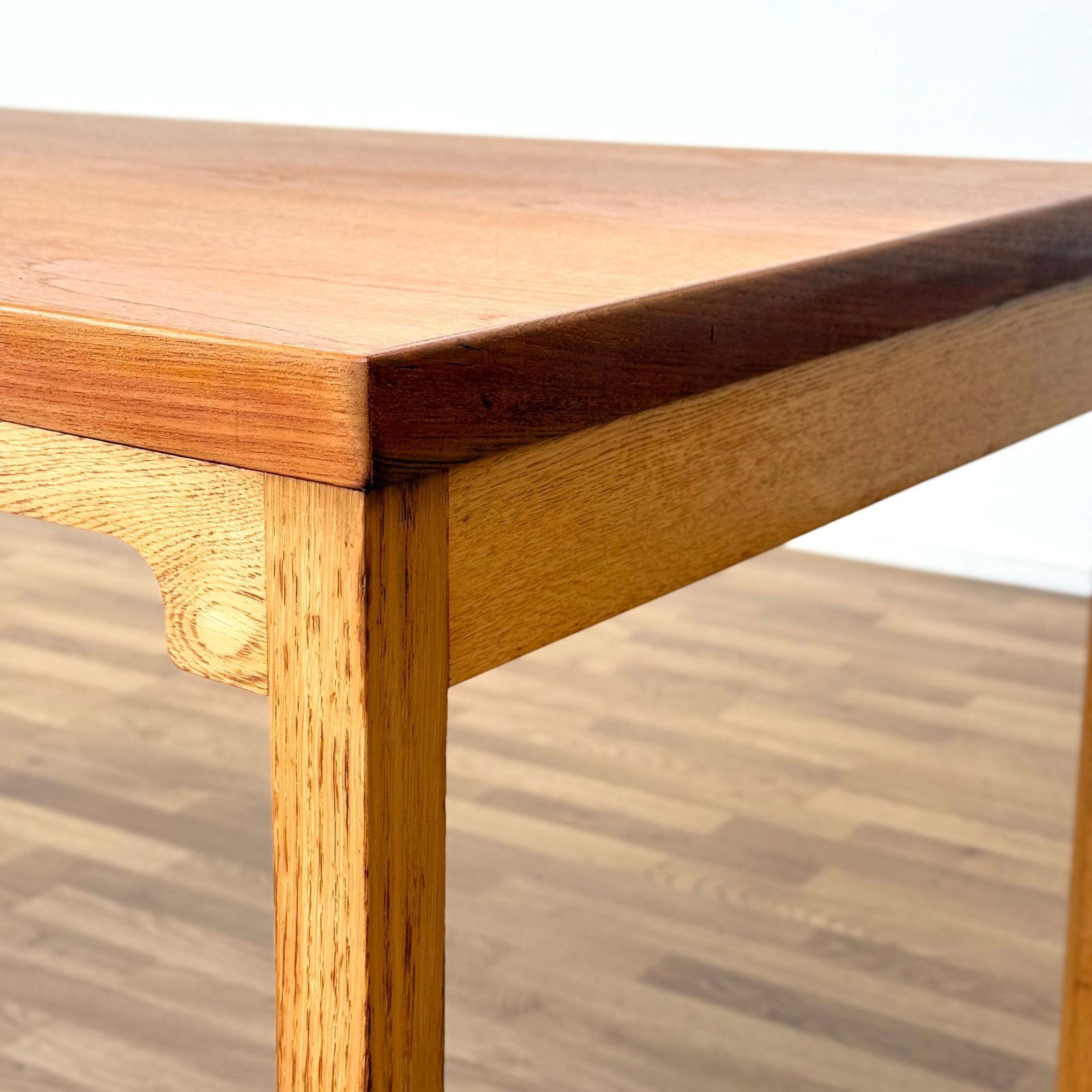 Dining Table In Teak And Oak By Børge Mogensen, 1950s 60s, Denmark photo vinterior