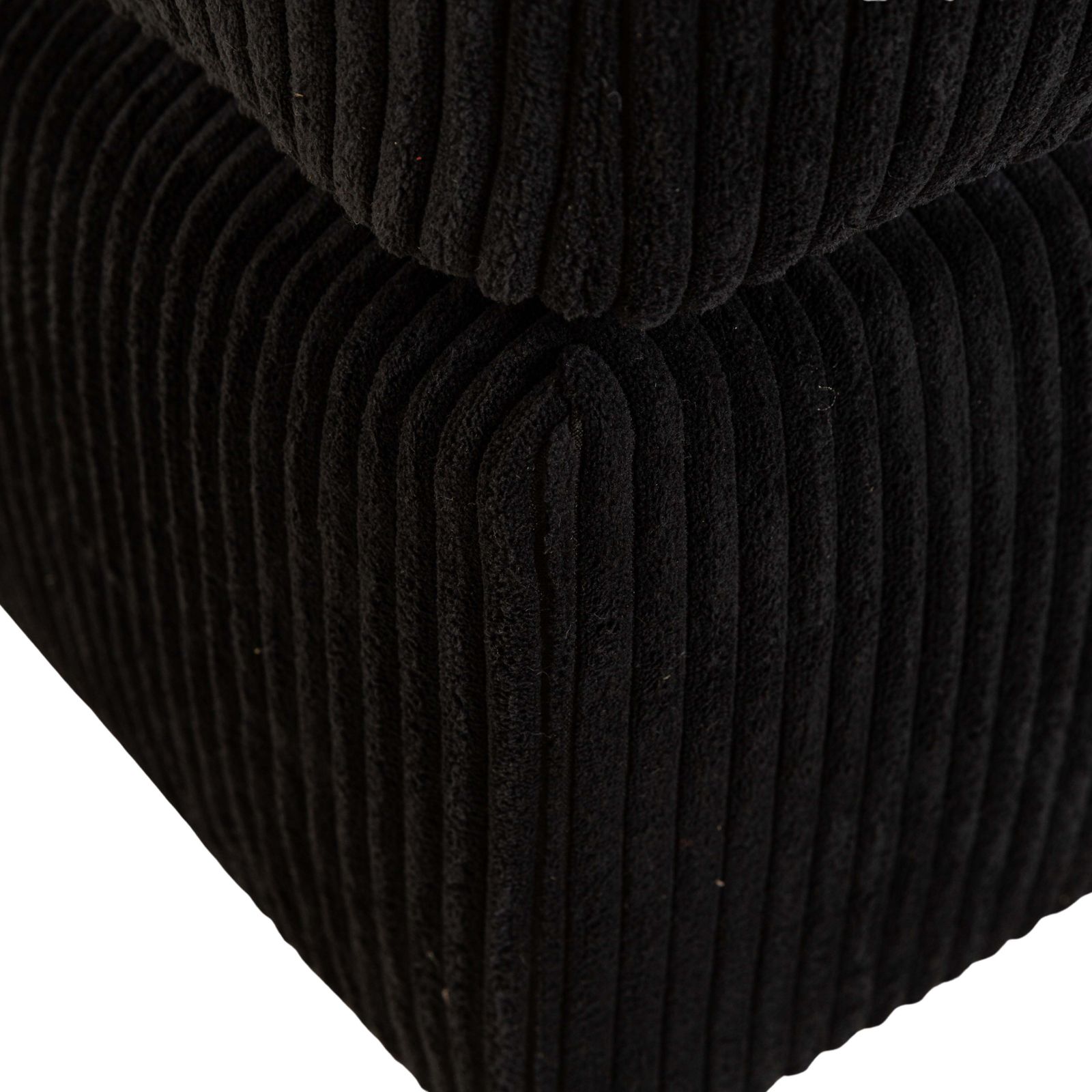 Tabouret Mycs Flayr en tissu noir photo vinterior