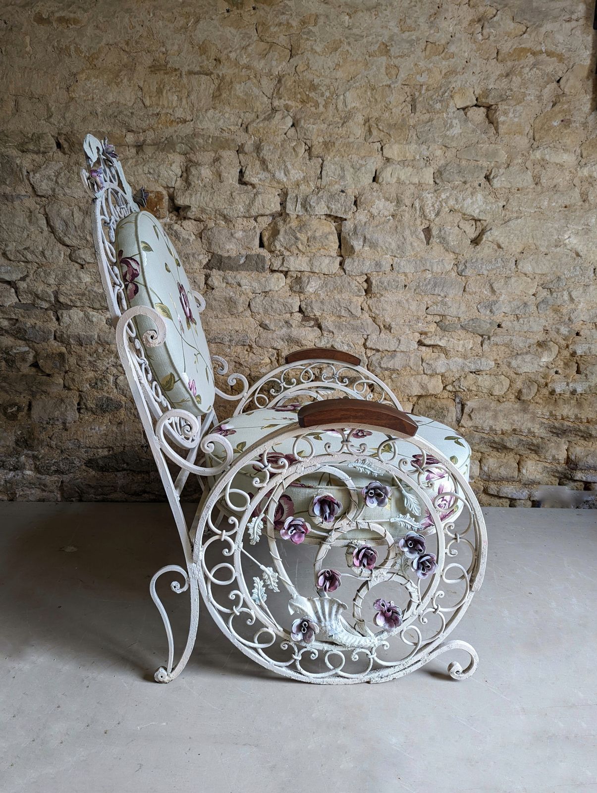 Reduced   Pair Of Late 19th Century Fine Wrought Iron Chairs photo furniture