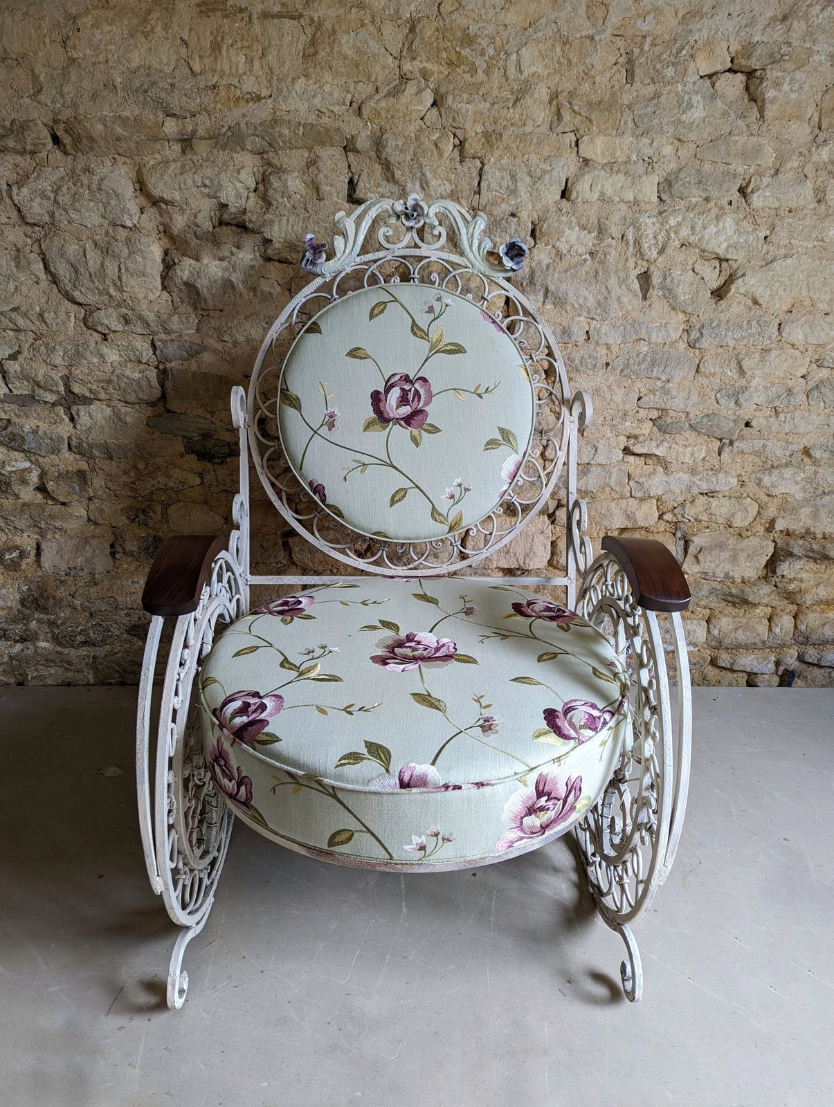 Reduced   Pair Of Late 19th Century Fine Wrought Iron Chairs photo for sale