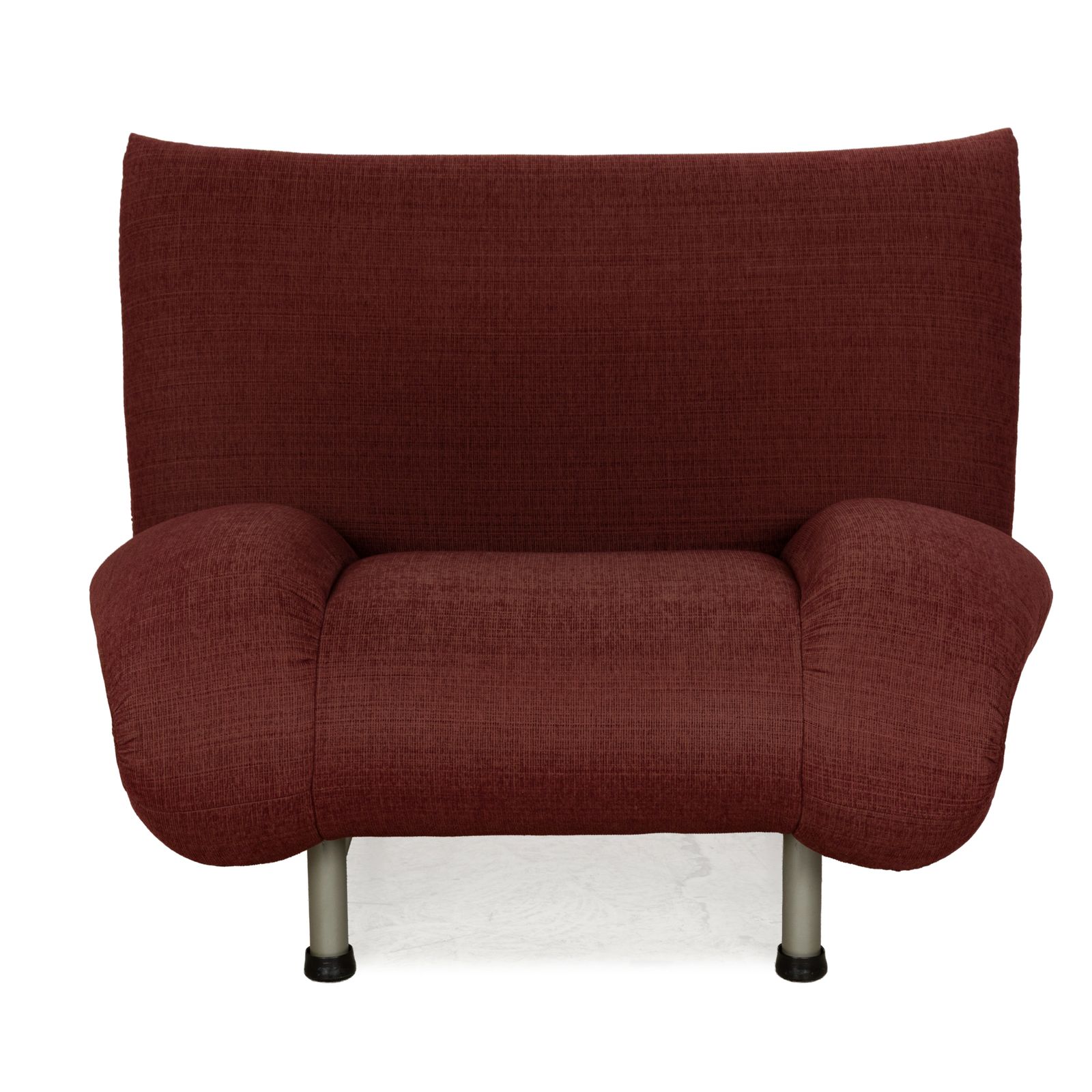 Fauteuil Rolf Benz en tissu rouge bordeaux photo vintage