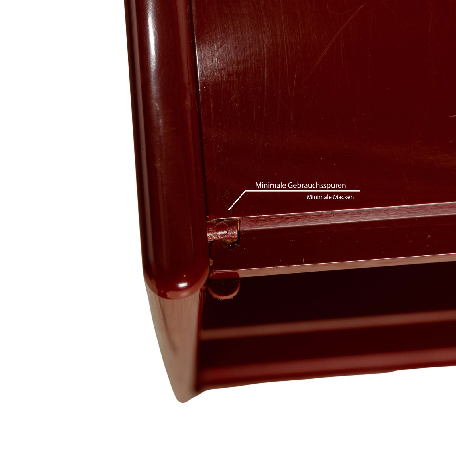B&B Italia Olinto Wooden Sideboard Red photo vinterior