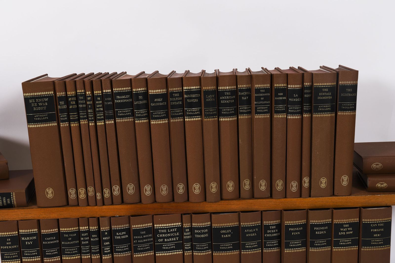 Antique Set 45 Furnishing Books  Anthony Trollope "Society Of London" 20th C photo for sale