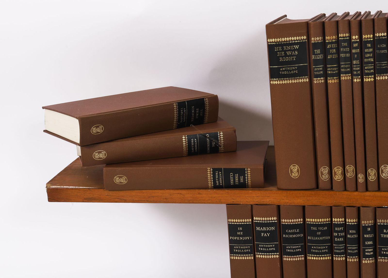 Antique Set 45 Furnishing Books  Anthony Trollope "Society Of London" 20th C photo Furniture