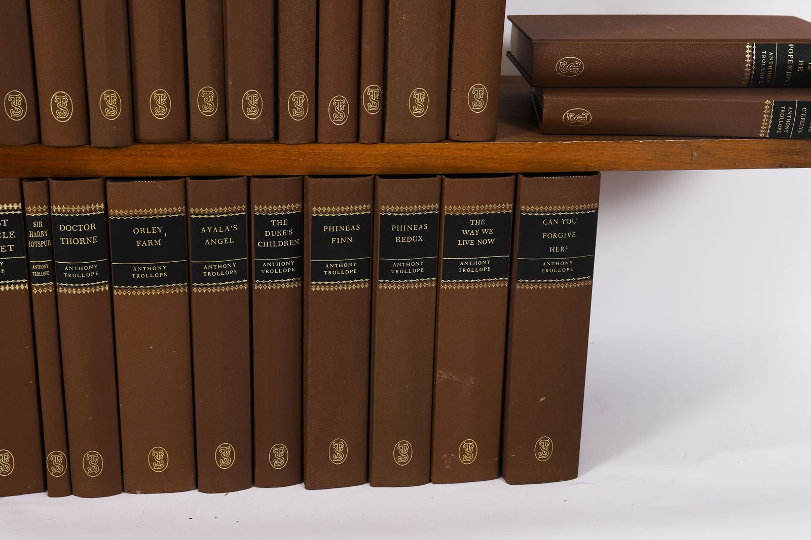 Antique Set 45 Furnishing Books  Anthony Trollope "Society Of London" 20th C photo vintage