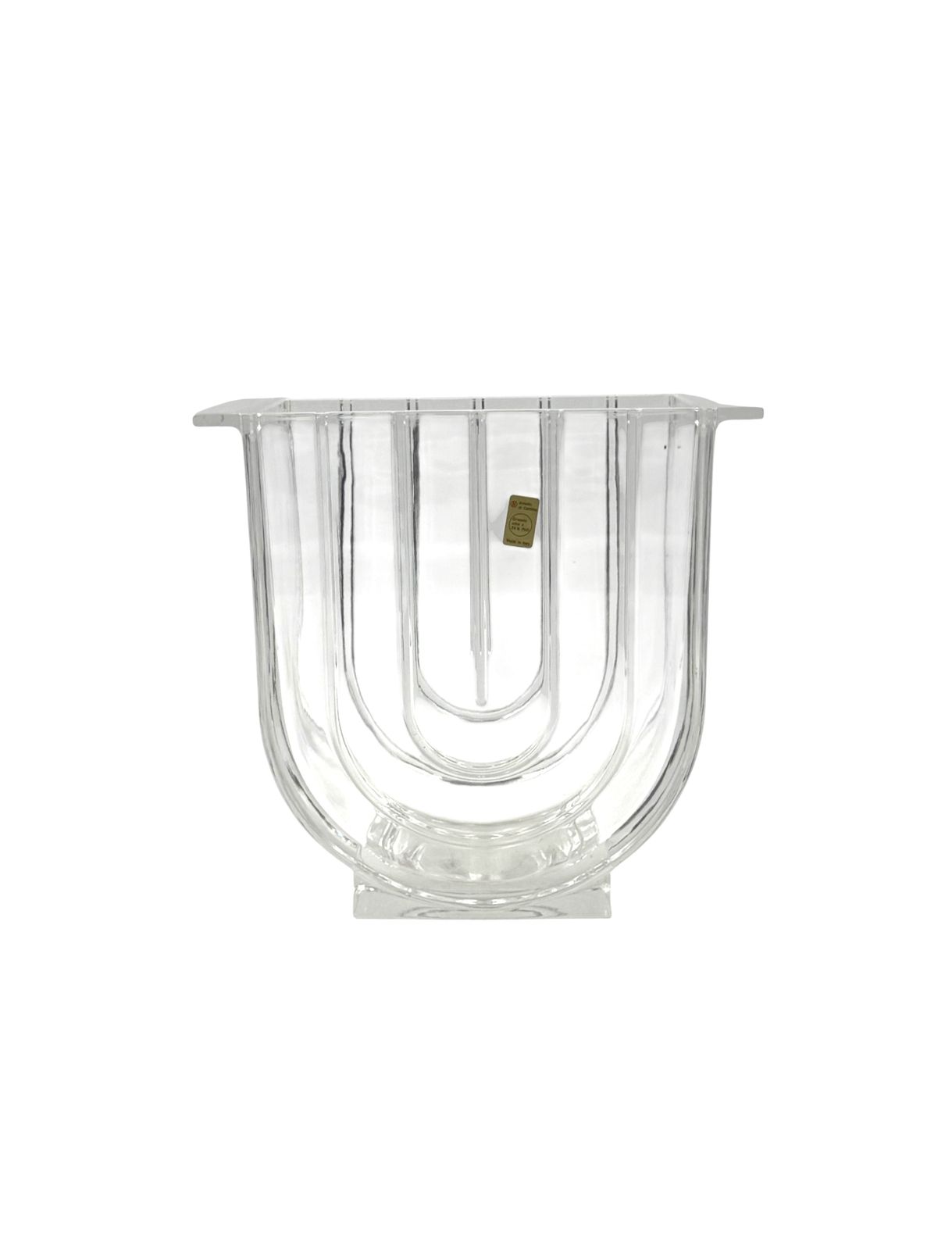 Modern Crystal Vase, Laura Griziotti For Arnolfo Di Cambio 1968 photo Home Decor
