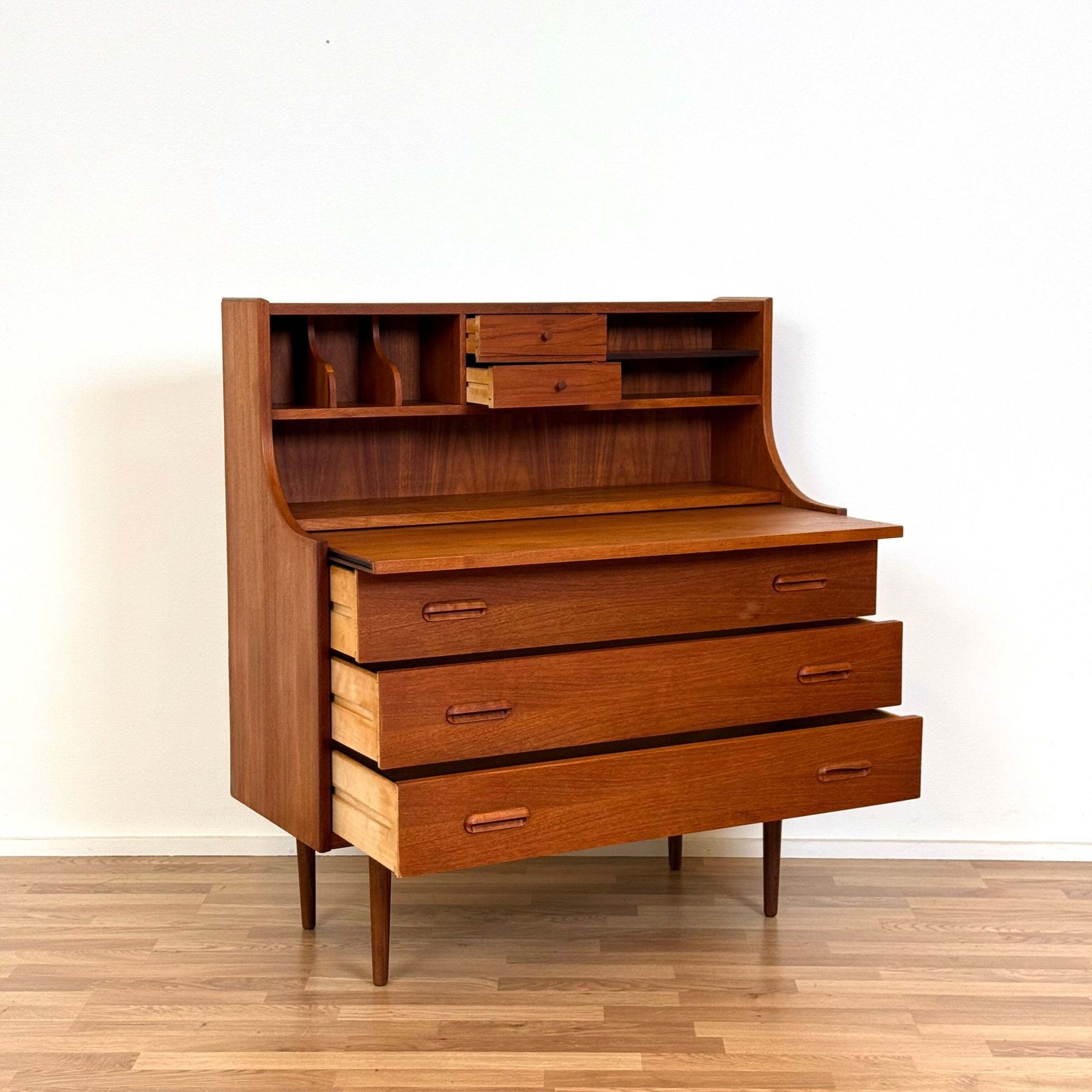 Secretary Cabinet In Teak, 1950s 60s, Denmark photo for sale