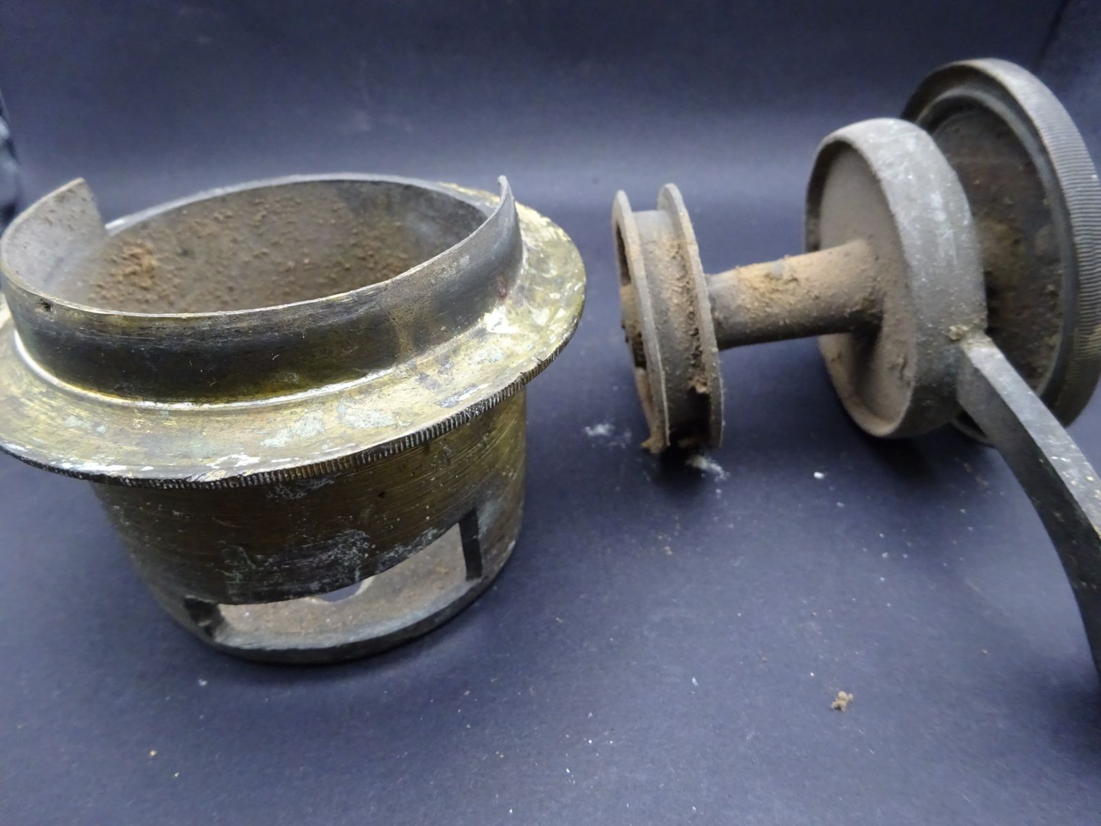 Original Antique Brass Servant/Butler Lever (Bl5) photo 70.0