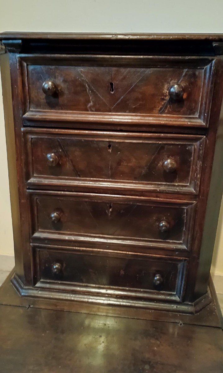 Antique 17th Century Walnut Kneeler With Drawers photo for sale