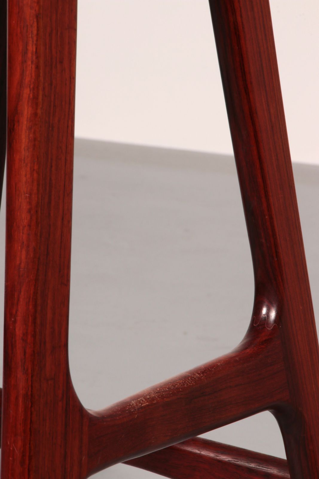 Modern Danish Leather And Wood Model Od 61 Bar Stool By Erik Buch For Oddense Møbelfabrik, 1964 photo 1250.0