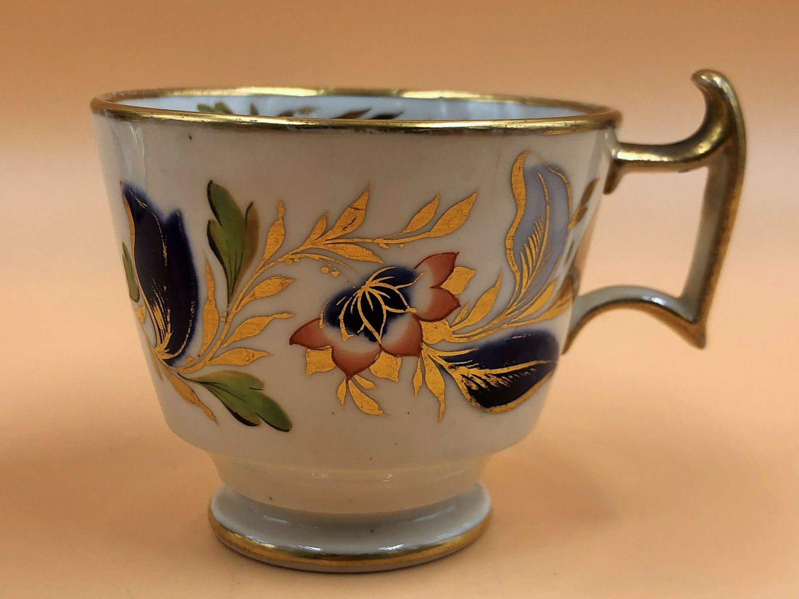 Antique Job Ridgway China Grecian Shape Imari Tea And Coffee Trio. No. 2/141. C1810. photo vintage